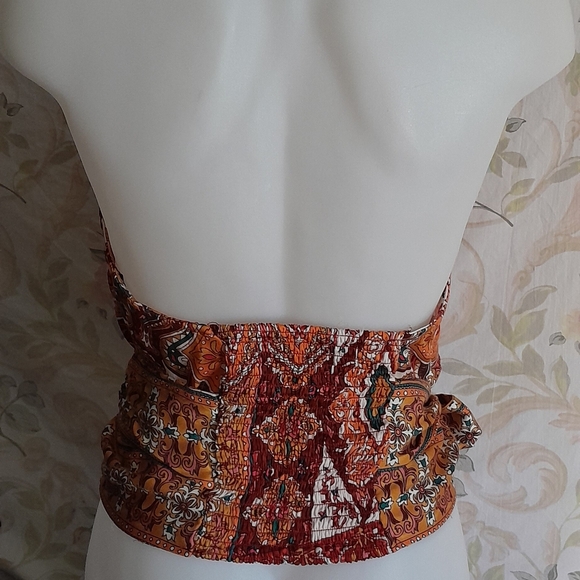 HAUTE HIPPIE Style Patterned Halter Top Size XS - Picture 5 of 9